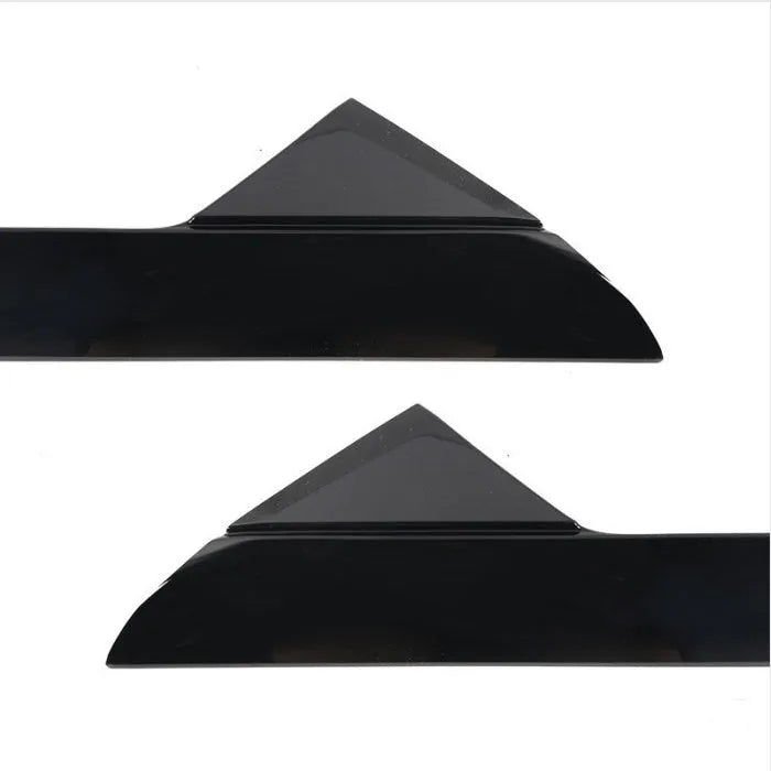 Genuine Ford gloss black front windshield trim panel OEM part.