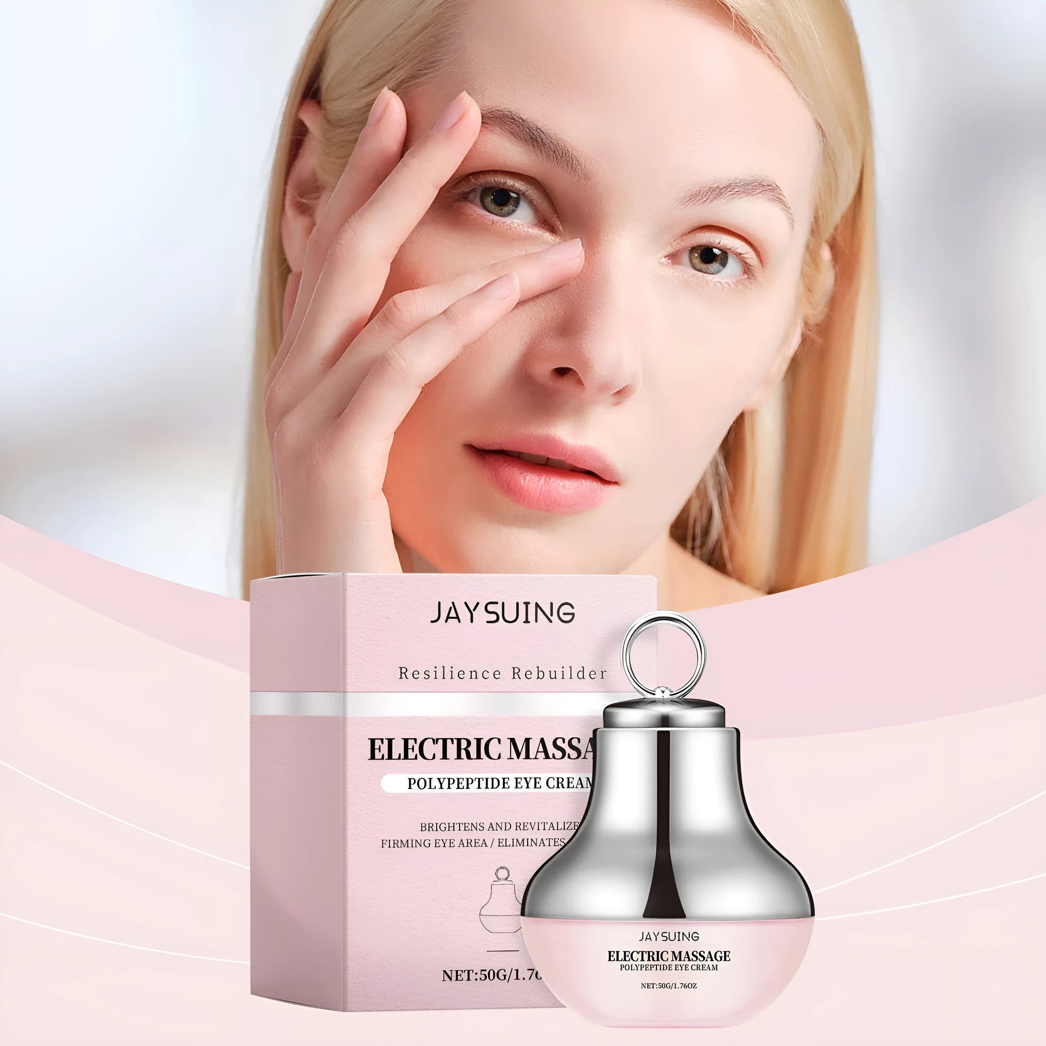 50g jar of electric massage eye cream for lifting and firming with 7.7x11cm packaging