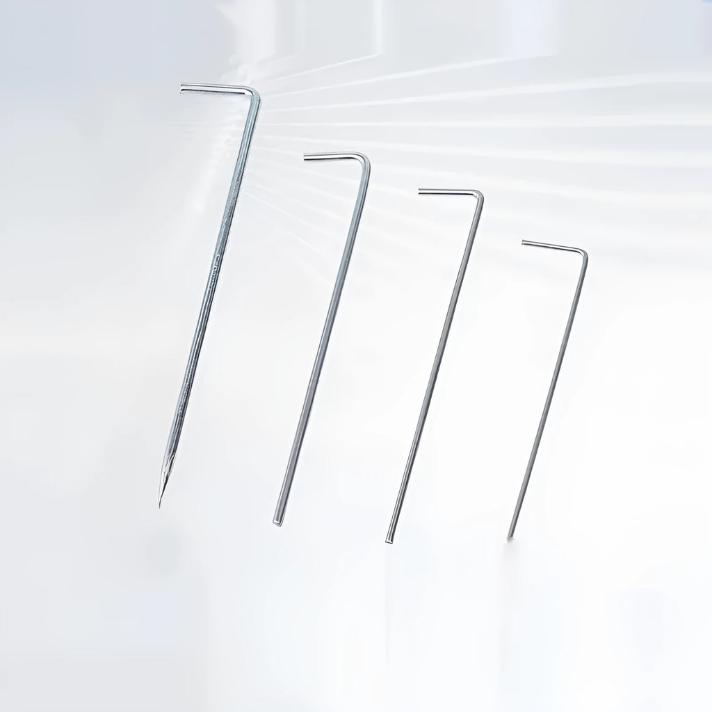 Galvanised 7-type Q195 steel tent peg ground stake with angled tip
