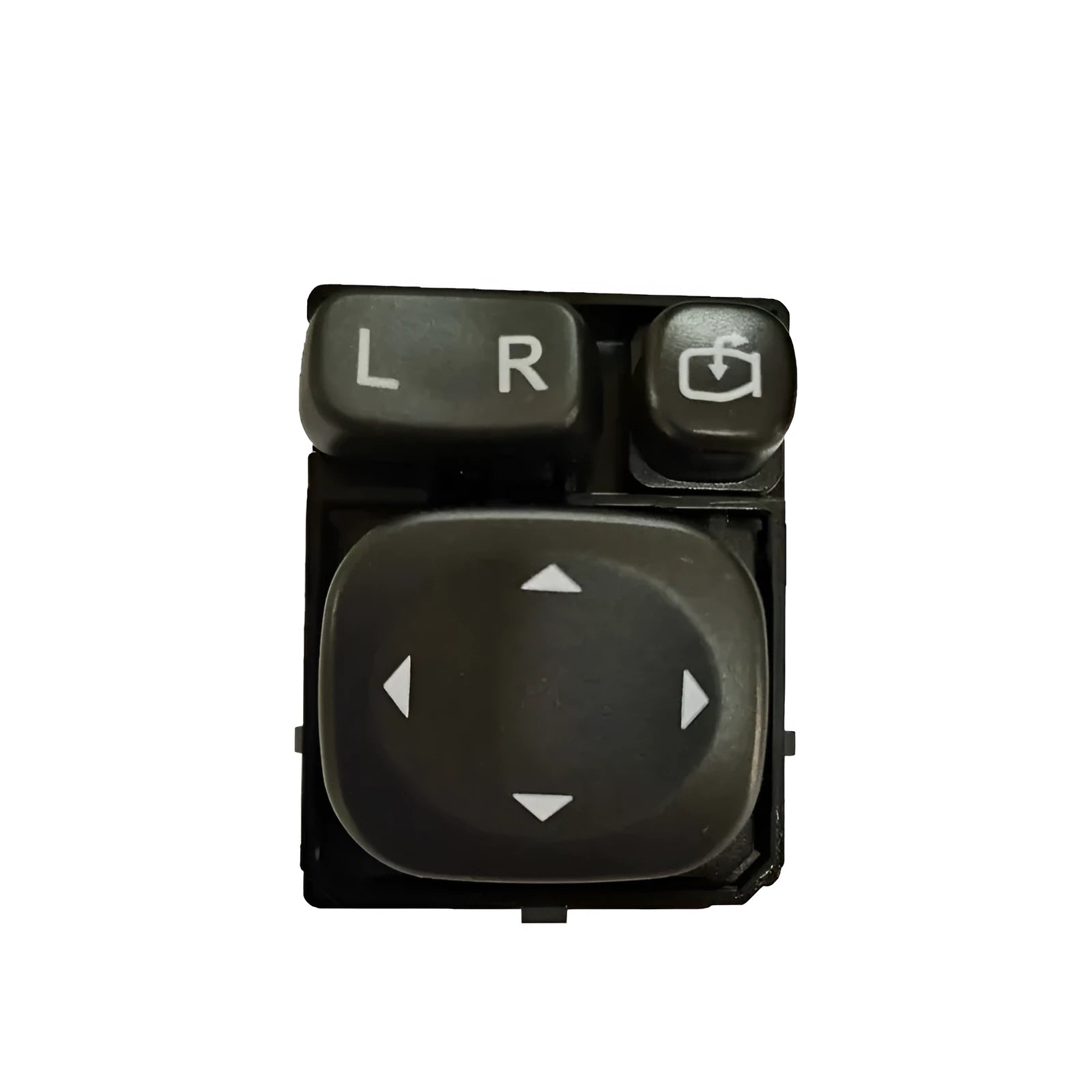 Black plastic power mirror switch for Dongfeng Fengon 580 electric wing mirror control