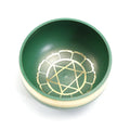 Handmade 8 cm diameter metal singing bowl in a choice of seven colours for meditation and yoga.