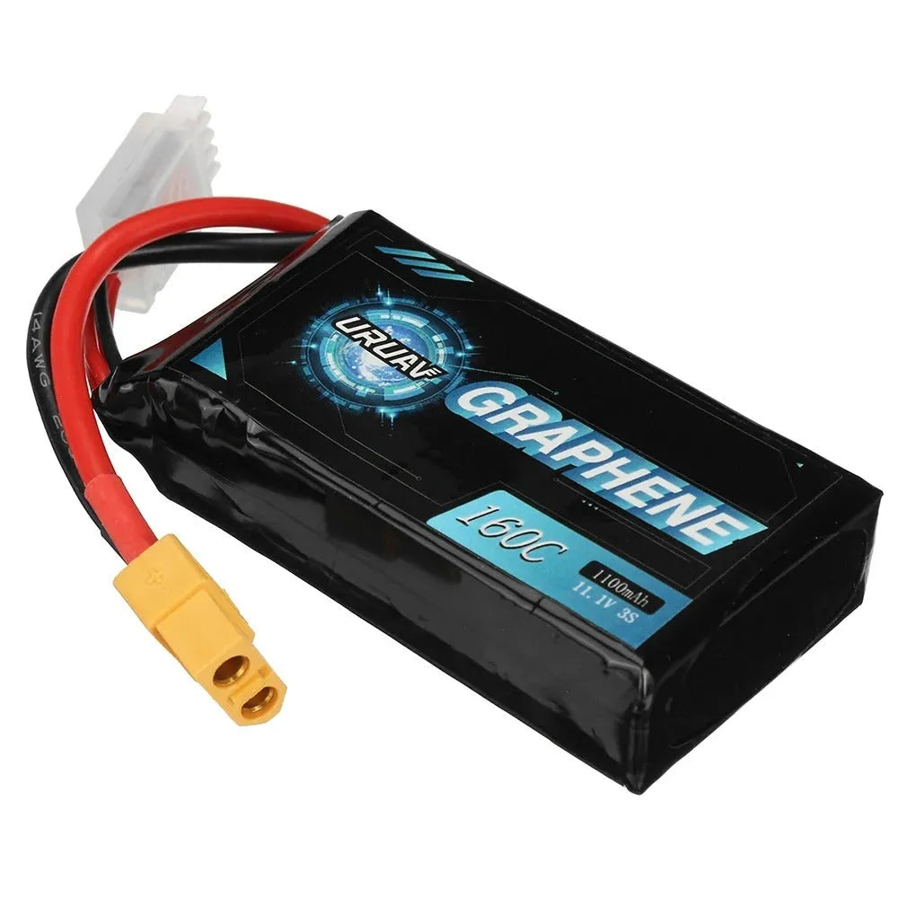 7.4V 1200mAh RC lithium battery with T-plug connector for model cars