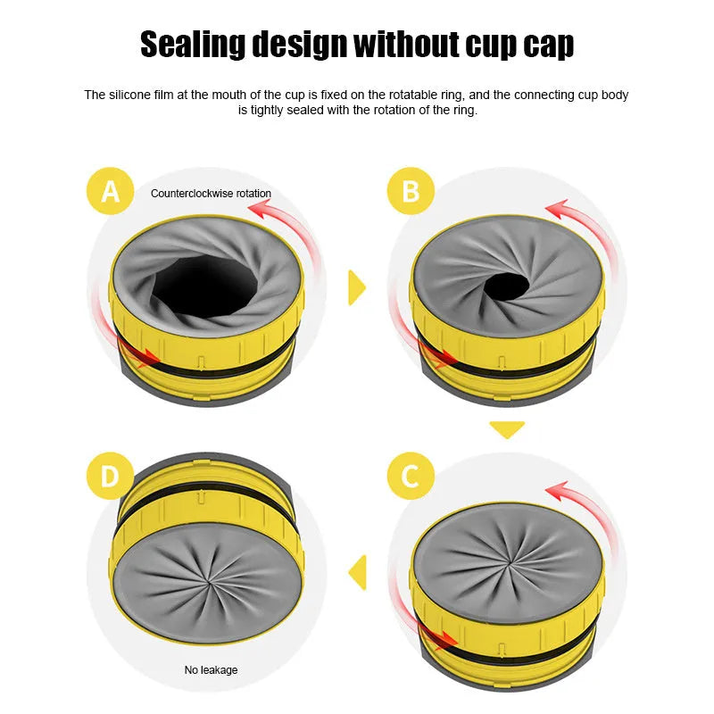 Double wall insulated travel mug with twist top silicone seal showing straw accommodation