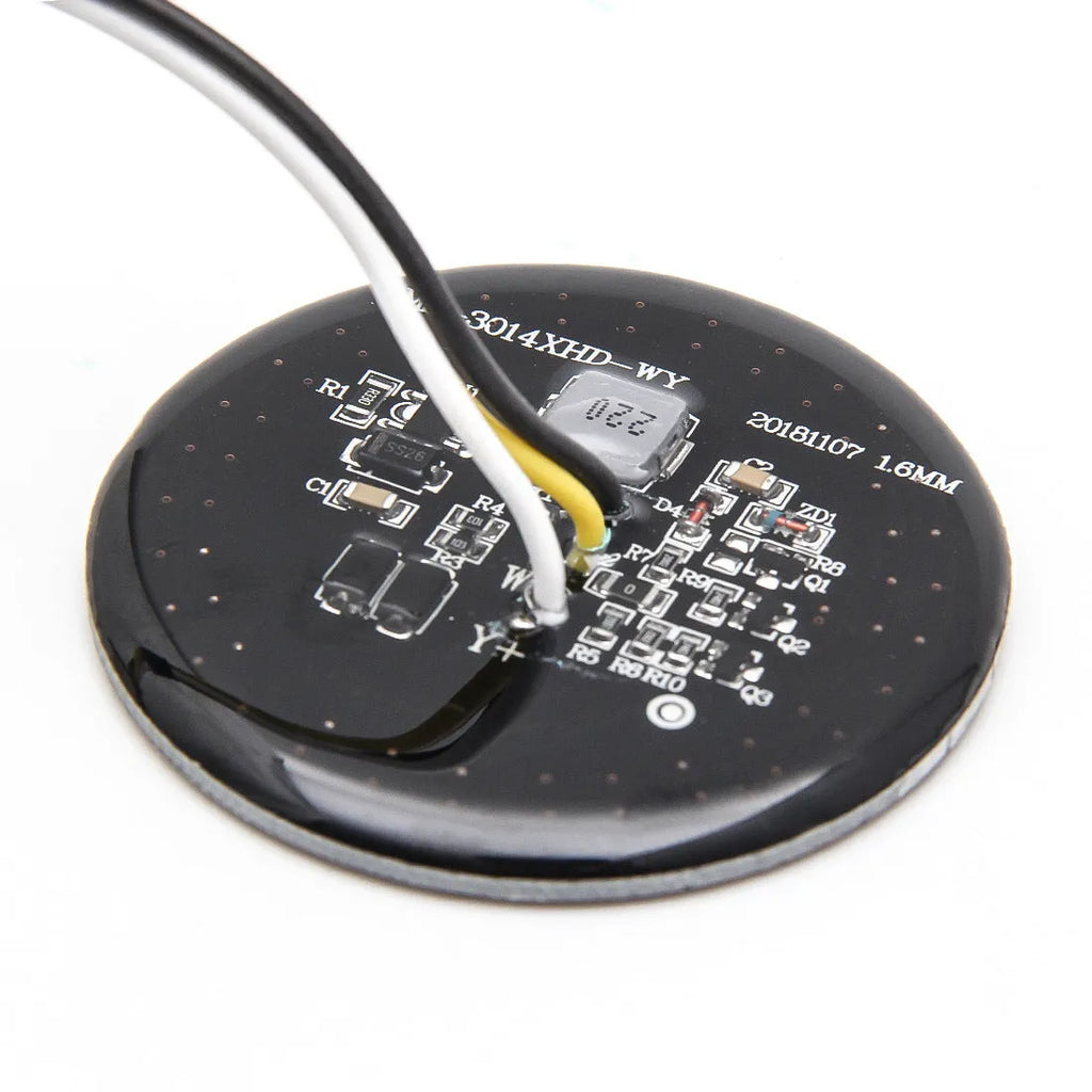Motorcycle modified steering LED turn signal light front rear 6500K for Harley rubber gel plate 12V