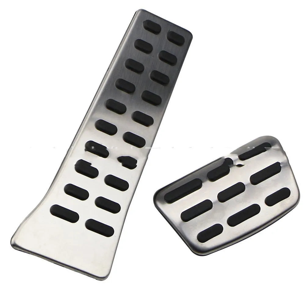Stainless steel accelerator pedal set for Hyundai vehicles with automatic or manual transmission options