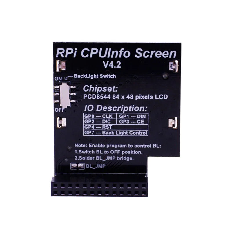 1.6 inch LCD display module for Raspberry Pi with backlight control switch