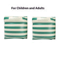 Pair of cylinder blue PVC swimming arm floats for children and adults retro series