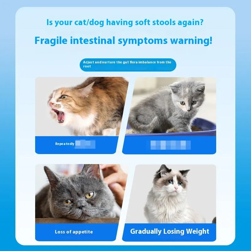 Bottle of 180-count pet probiotic tablets for dogs and cats digestive health supplement.