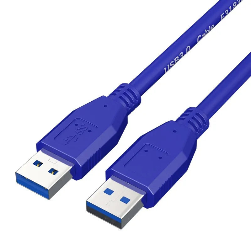 USB 3.0 data cable with nickel-plated connectors for mobile hard disk boxes