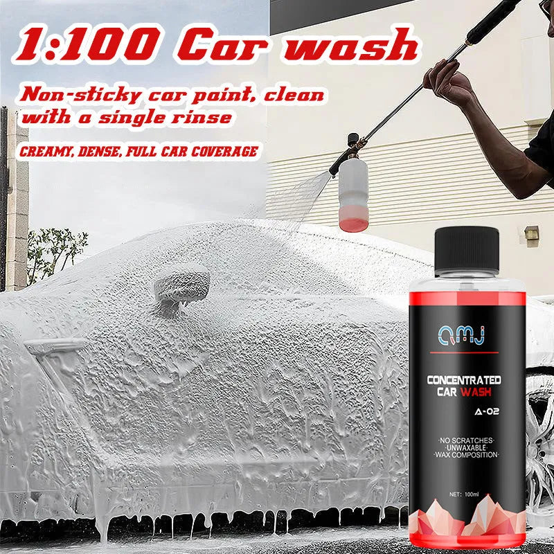 100ml bottle of super concentrated car decontamination and polishing foam cleaner