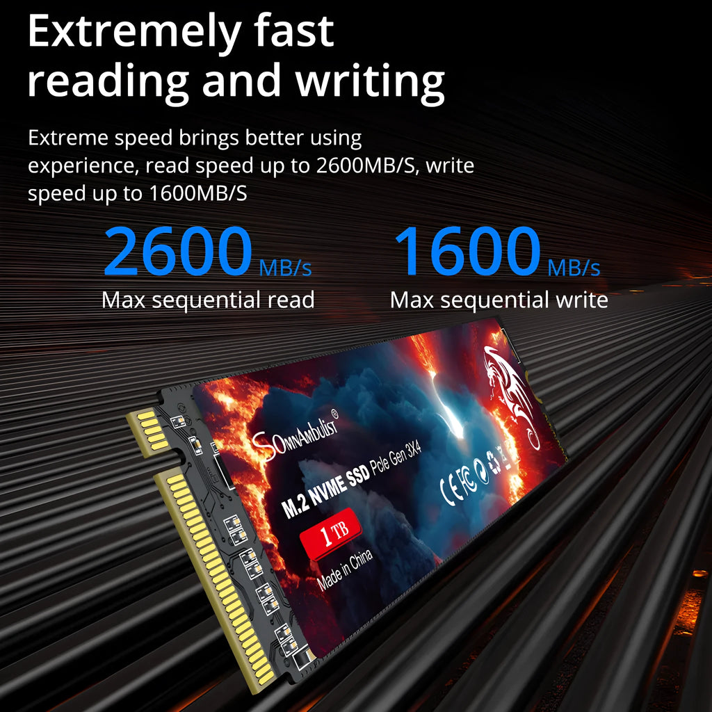 M.2 SATA solid-state drive for desktop computers with 80mm length and 22mm width