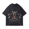 Men's pure cotton printed t-shirt with loose fit and short sleeves in summer style
