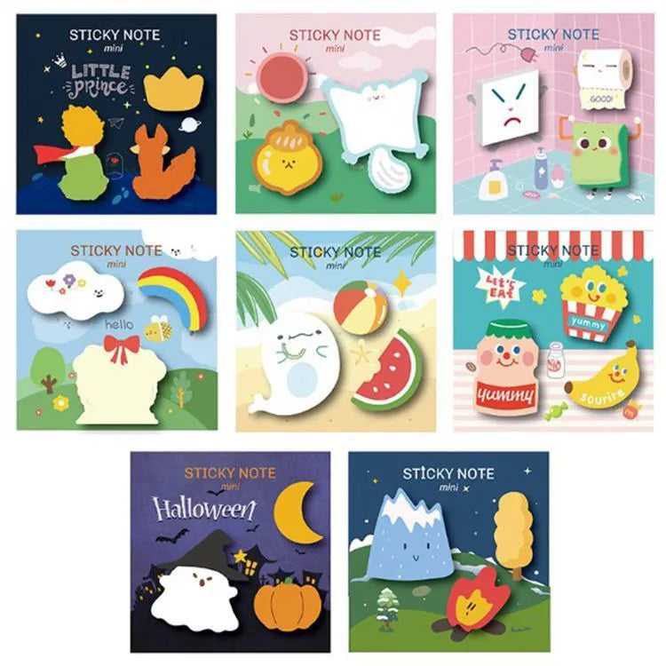 Halloween pumpkin pattern Post-it Notes pad with 90 sheets measuring 90x90 mm