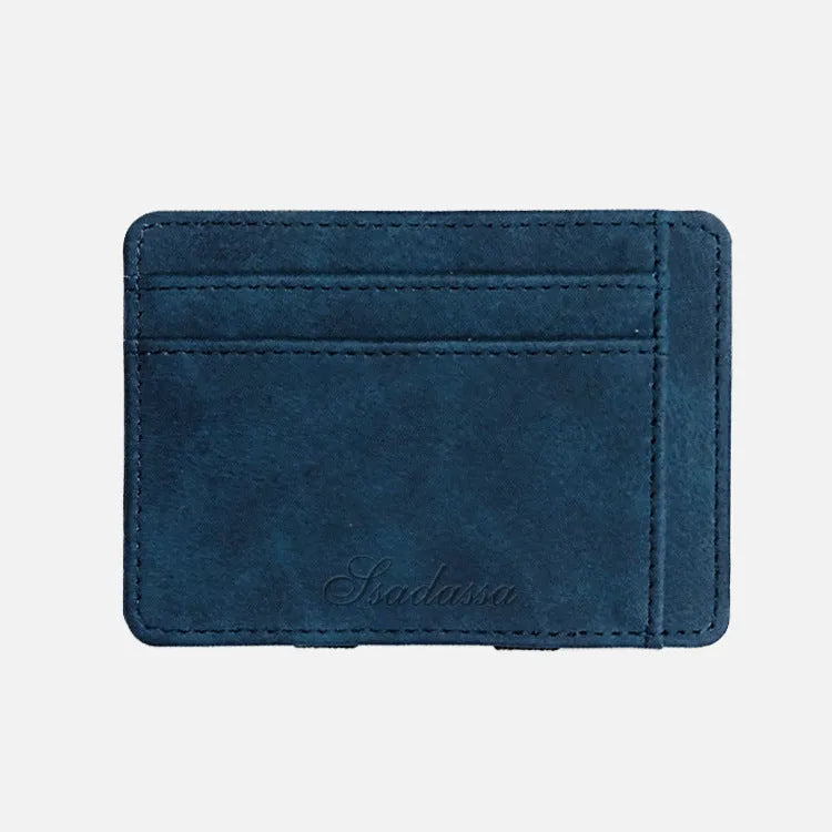 Korean style matte leather coin purse wallet with horizontal square shape measuring 10x7.5x0.5cm
