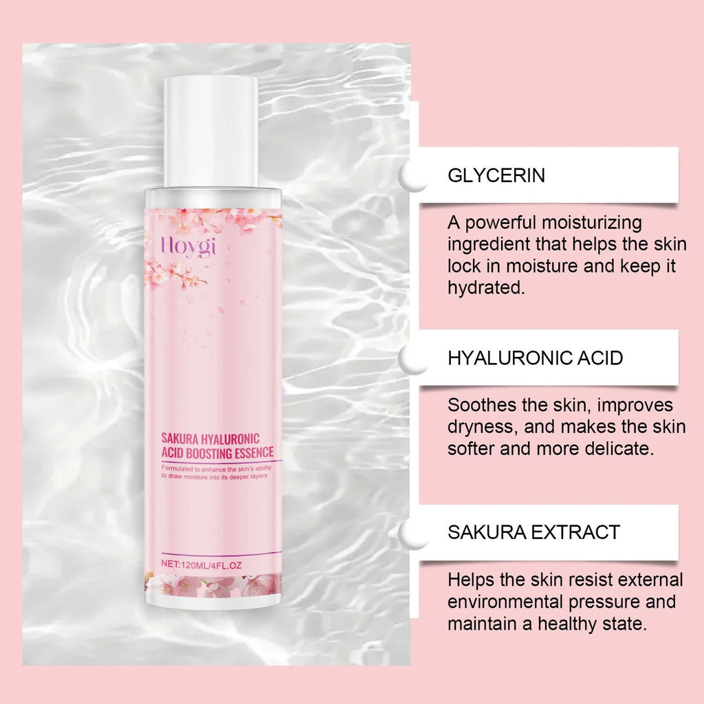 120ml bottle of Hyaluronic Acid Skin Moisturising Lotion with cherry blossom extract