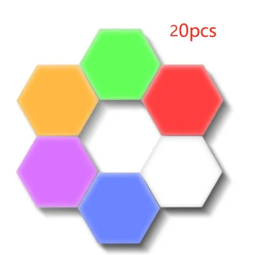 British creative honeycomb modular wall lamp with touch control and LED lighting
