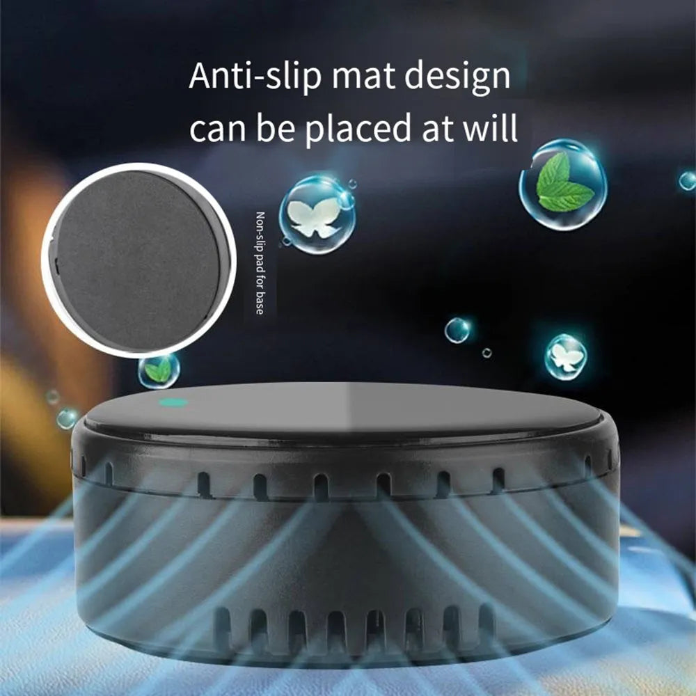 Car mounted solar air humidifier installed on vehicle air conditioning vent
