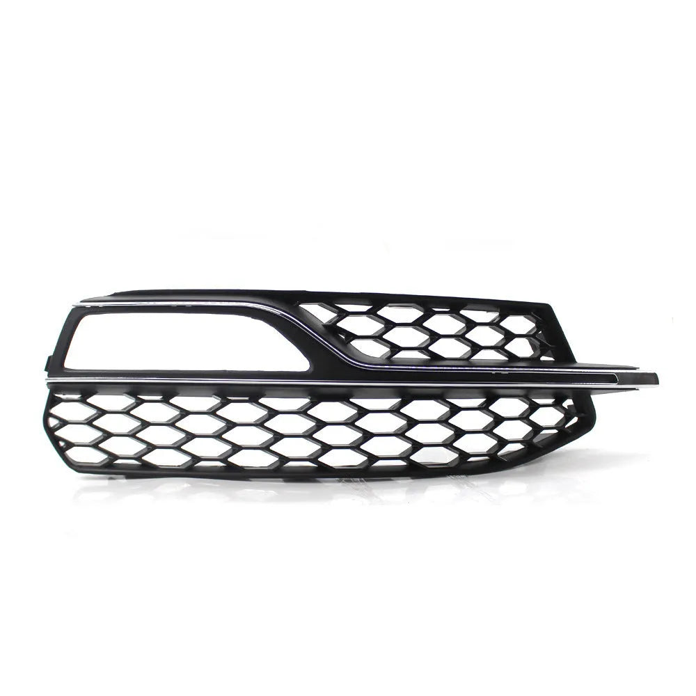 Black ABS replacement grille for Audi A3 S3 2013-2016 front bumper fog lamp ventilation
