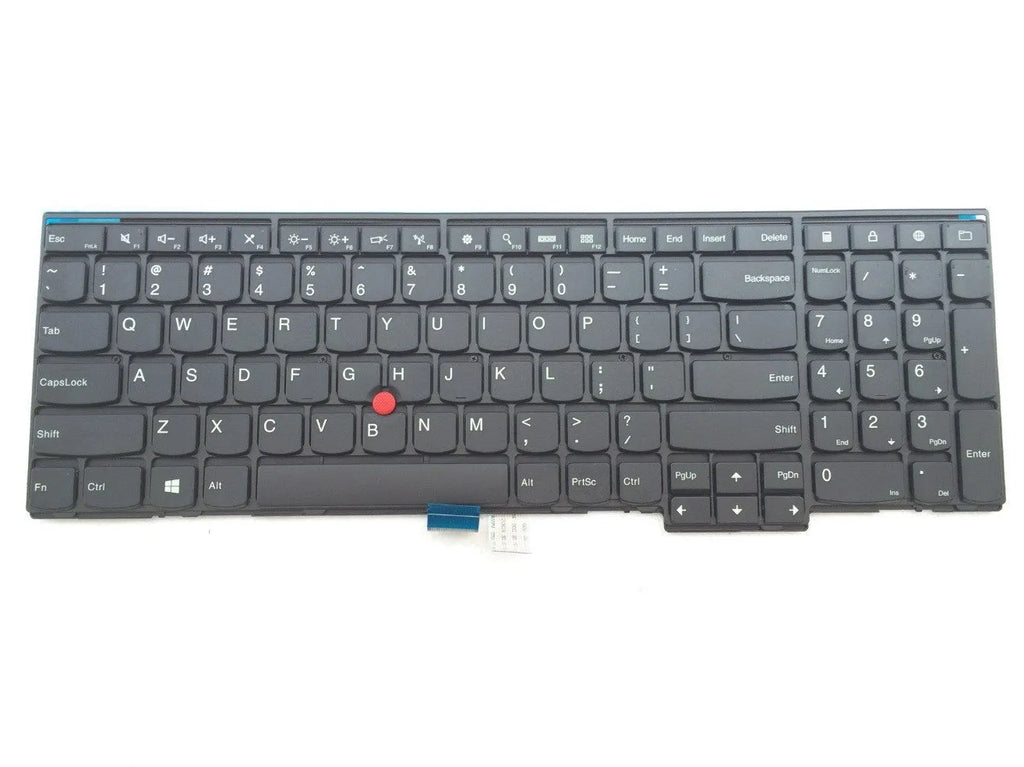 Black Lenovo ThinkPad replacement keyboard with USB connection cable for E531 W541 T550 models