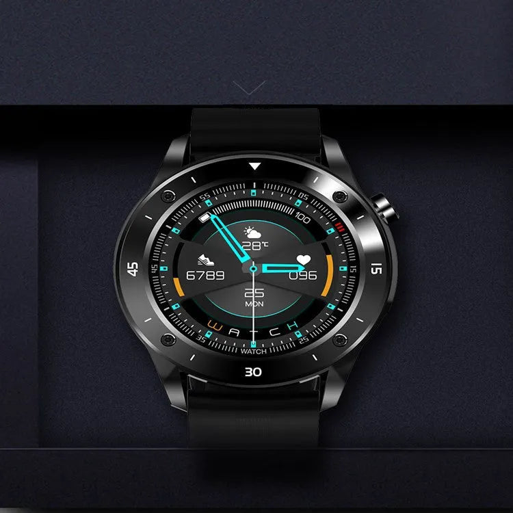Waterproof smart watch with 1.54 inch screen compatible with Apple iPhone and Android devices