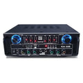 KA-305 4.1 channel Bluetooth power amplifier in black with front panel controls and lotus interface connections