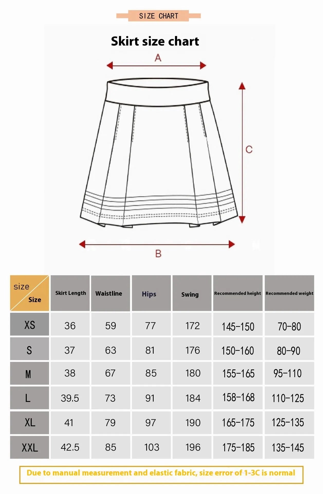 Women's high-waist half-length sports skirt in blue for golf tennis badminton