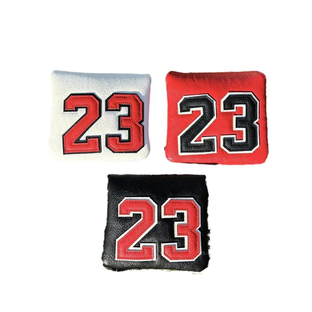Set of four PU golf club head sleeves in a chosen colour for UT, 3/5, 1, and square putter.