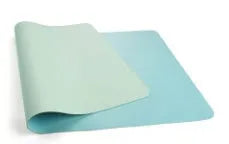 Leather desk mat in multiple sizes and colours for office or study use, shown on a desk with a computer mouse.