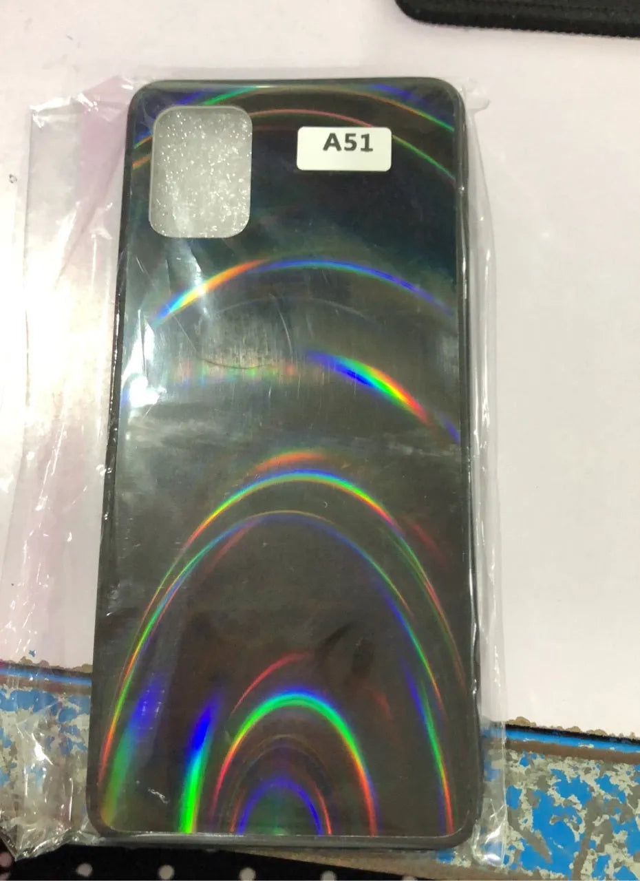 Marble pattern shockproof silicone phone case for Samsung models in multiple colours.