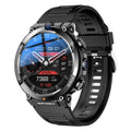 Sports smartwatch with dual cameras, touch screen, and heart rate monitoring features