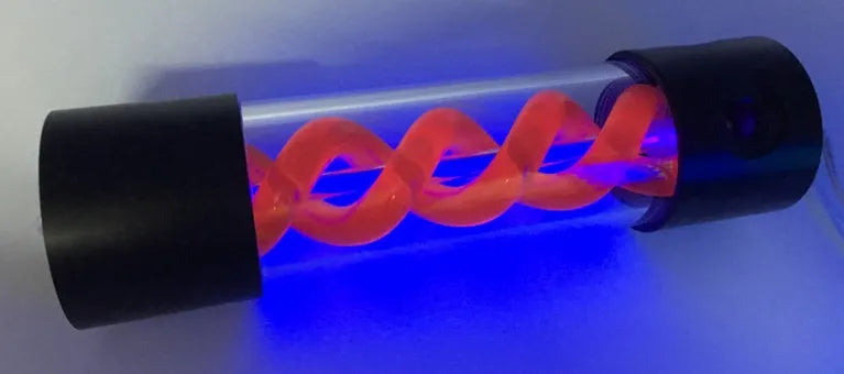 T virus themed cylindrical water cooling reservoir measuring 155mm long with 50mm diameter in choice of colours