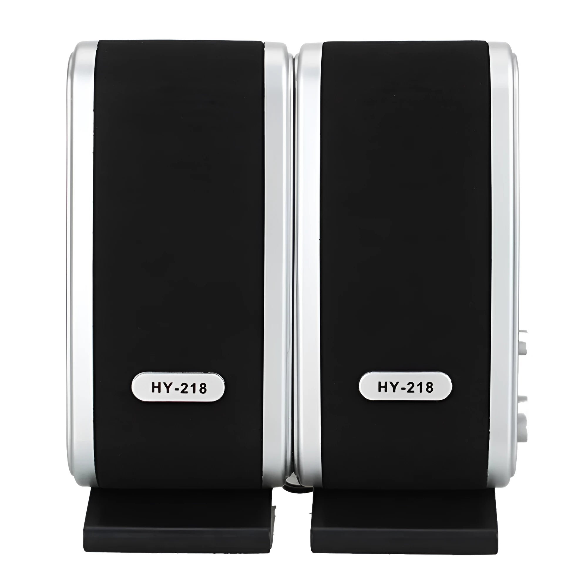 Black USB notebook mini speaker for computer audio enhancement with stereo output