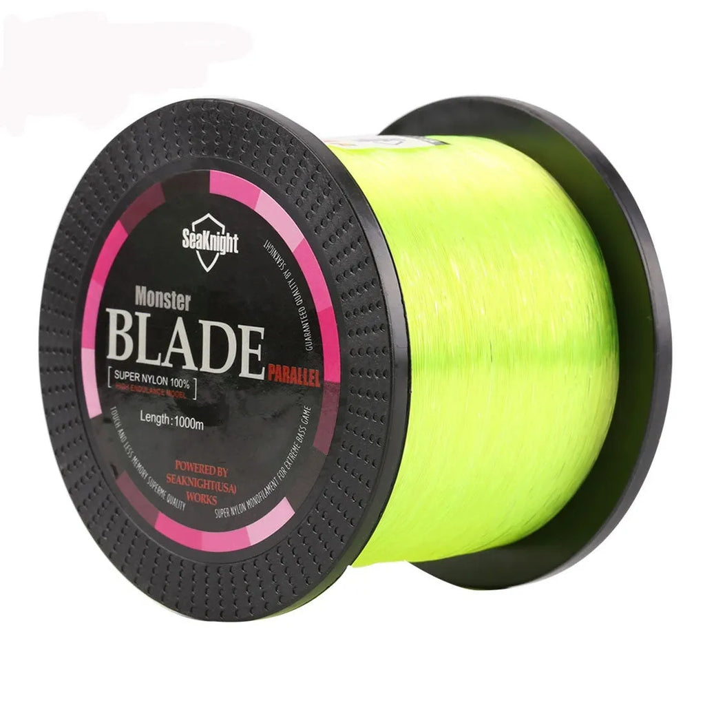 Seaknight1000 M nylon fishing line spool in selected colour and diameter for mainline or sub-line use.