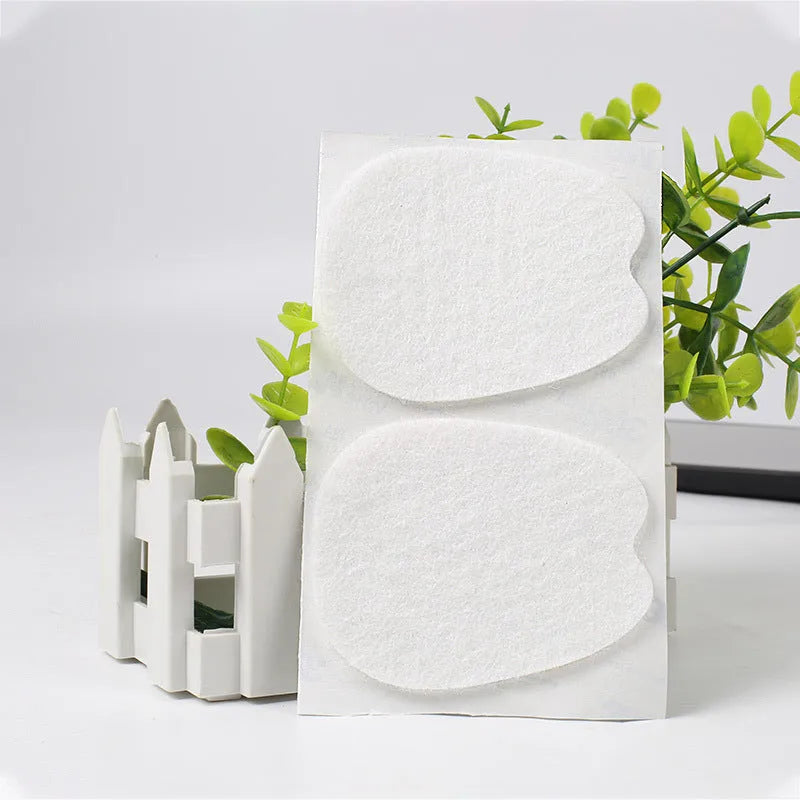 White thin felt anti-wear sticker for shoe tongue and front palm protection.