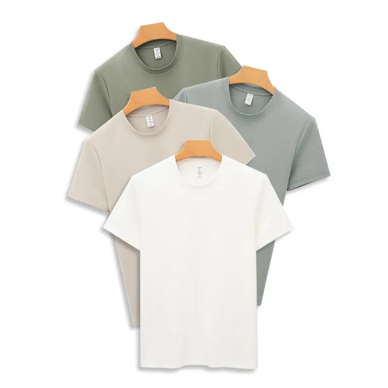 Men's antibacterial quick-dry short sleeve t-shirt in straight pullover style