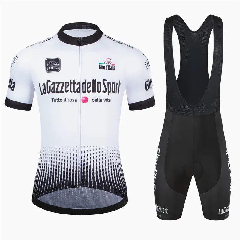 Polyester cycling short sleeve suit for road bike summer riding in various colour options