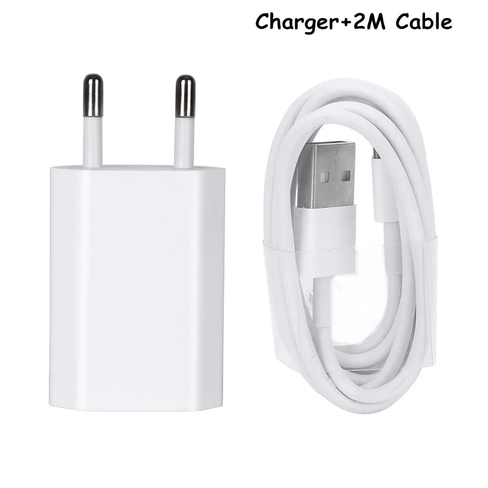 USB charger and cable for iPhone and iPad devices with 5V 2A output