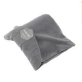 U-shaped neck support travel pillow scarf in four colour options with cotton filling