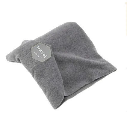 U-shaped neck support travel pillow scarf in four colour options with cotton filling