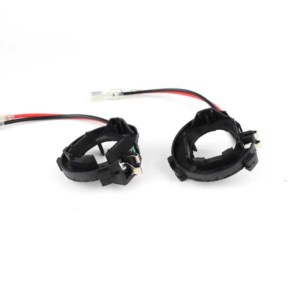 Black H7 LED headlight conversion adapter holder for Volkswagen cars