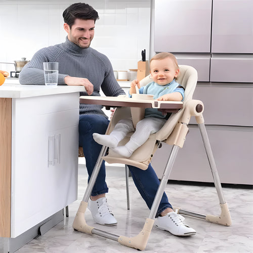Baby chair for toddlers 24 months plus with grow-up design and eco-friendly waterproof plate, available in pink.