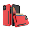 Simple solid colour iPhone 11 series mobile phone case in black, red, pink, blue, dark blue, or purple.