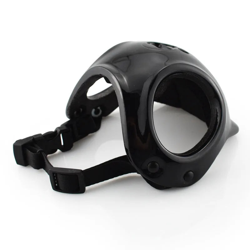 Plastic cycling helmet for small and medium sized dogs in three colour options