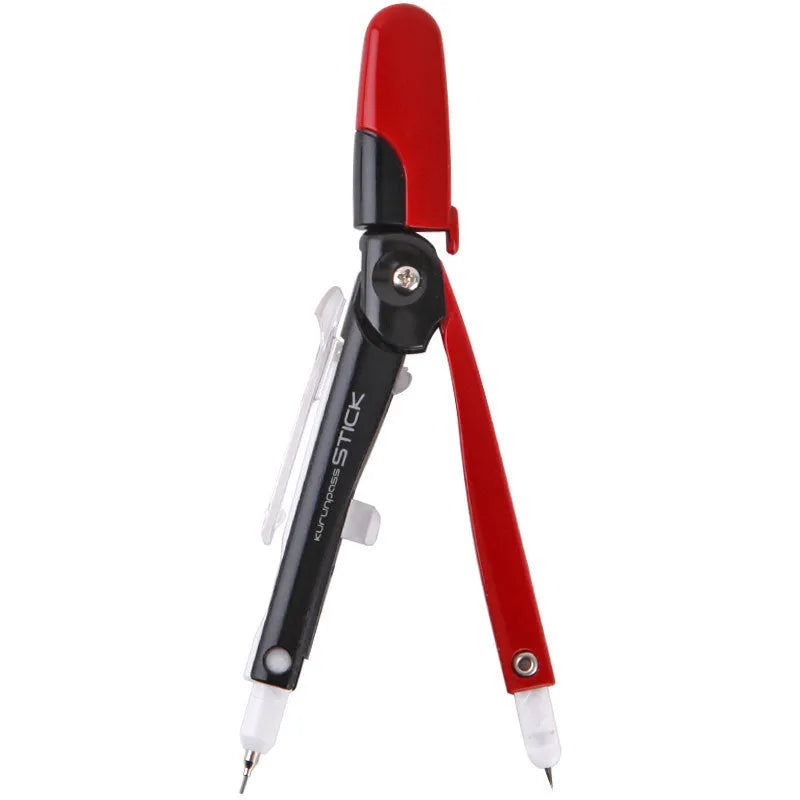 122mm automatic pen with integrated compass and pencil function in grey or pink colour