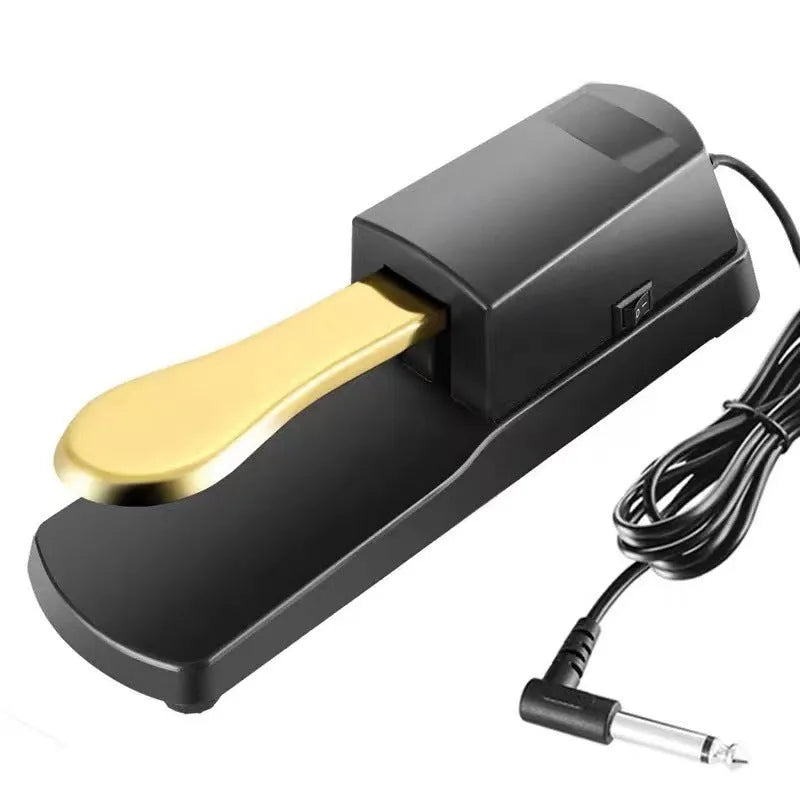 Single leg electronic keyboard sustain pedal with ABS plastic housing