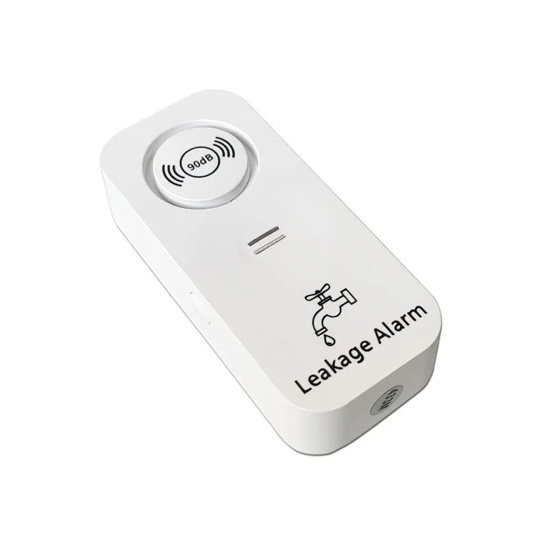 Compact independent flood sensor alarm unit for wireless water detection in properties