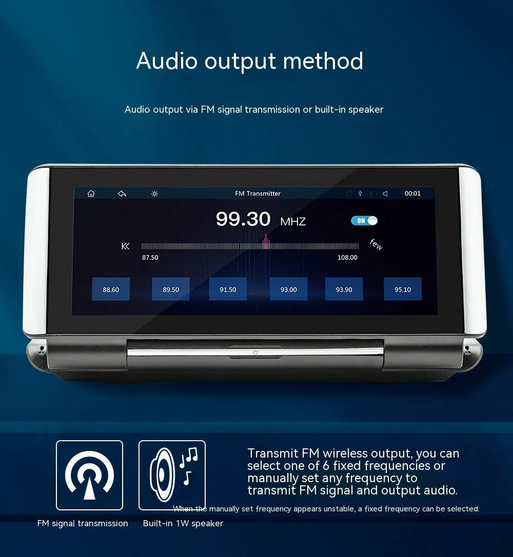 6.86 inch vehicle MP5 player with wireless CarPlay and reverse camera input