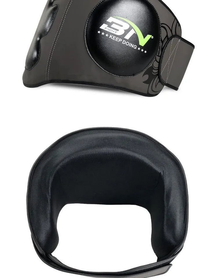 Boxing chest protection target with waist strap in dark grey and khaki colours