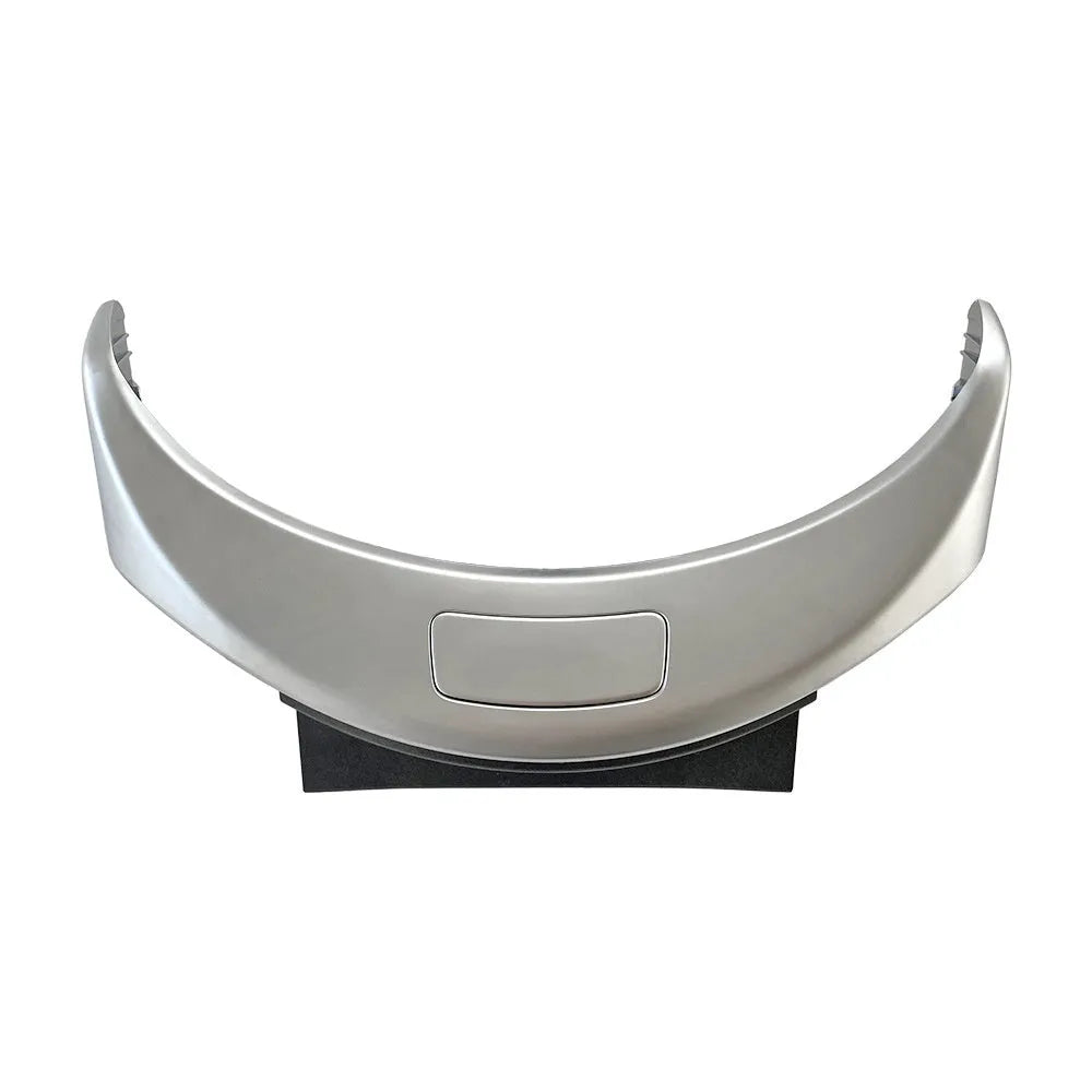 Electroplated armrest button panel for Mercedes C/GLC in silver, black, and carbon pattern finishes