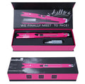 Mini steam hair straightener in purple, rose red or champagne colour with 200W European voltage